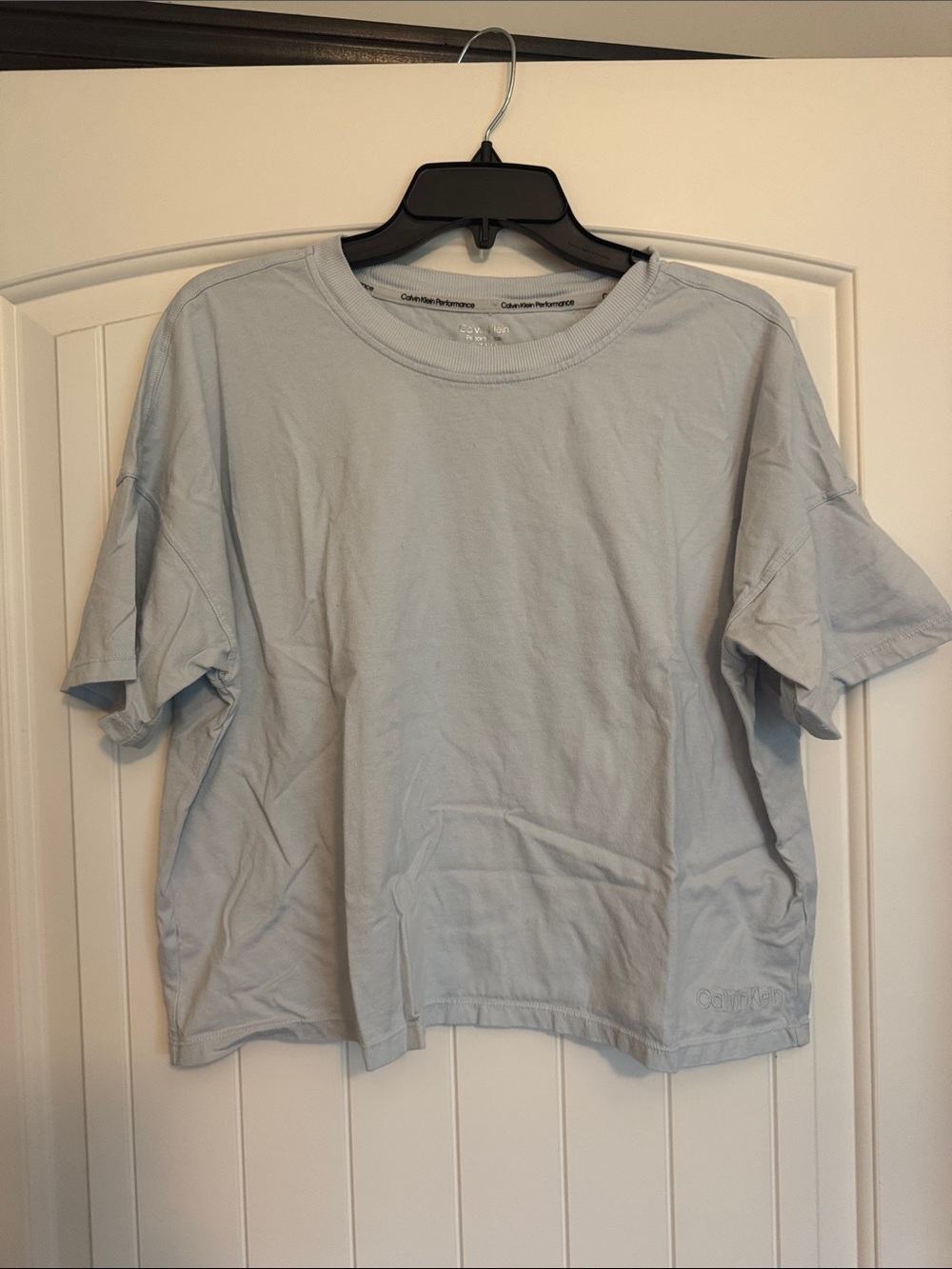 Calvin Klein Performance Light Blue Short Sleeve Crew Tee
